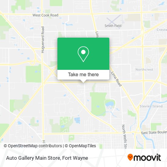Mapa de Auto Gallery Main Store