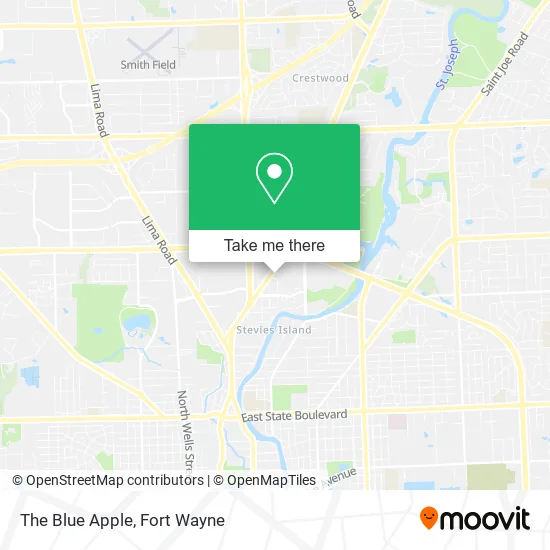The Blue Apple map