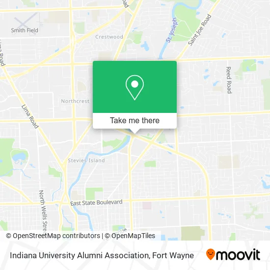 Indiana University Alumni Association map