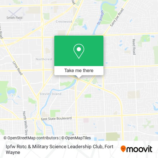 Mapa de Ipfw Rotc & Military Science Leadership Club