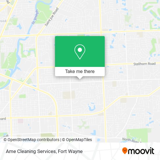 Mapa de Ame Cleaning Services