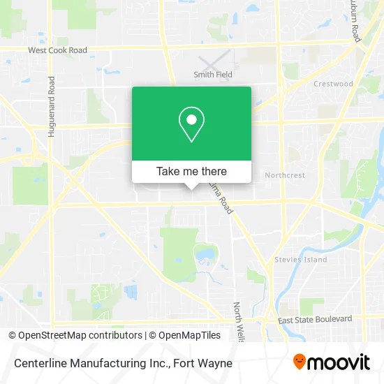 Mapa de Centerline Manufacturing Inc.