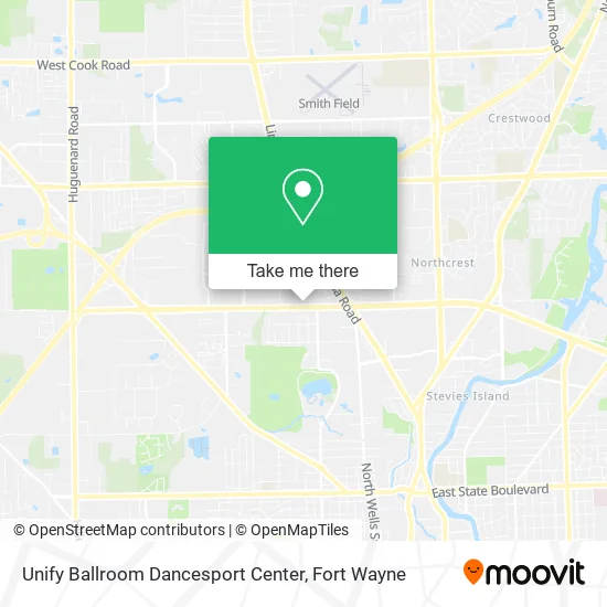 Mapa de Unify Ballroom Dancesport Center
