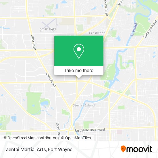 Zentai Martial Arts map