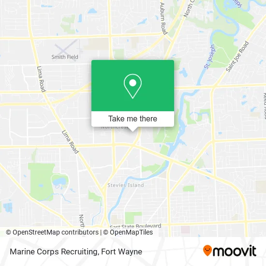 Mapa de Marine Corps Recruiting
