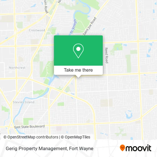 Gerig Property Management map