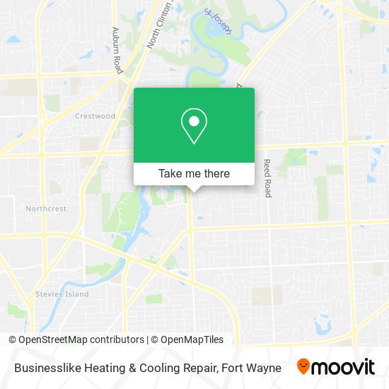 Mapa de Businesslike Heating & Cooling Repair