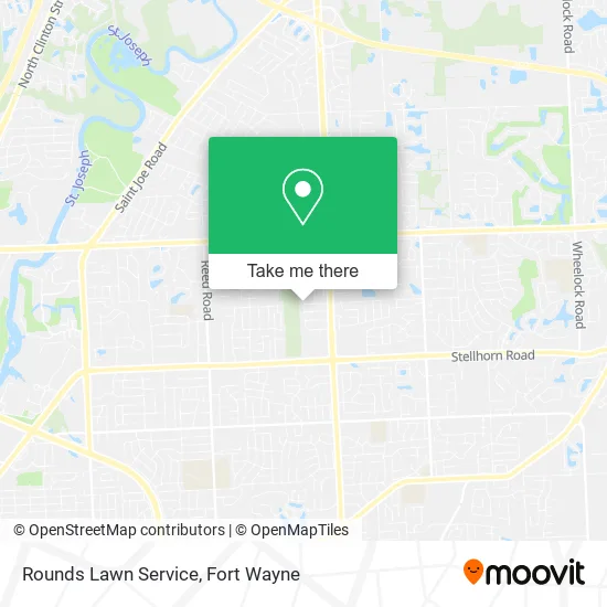 Rounds Lawn Service map