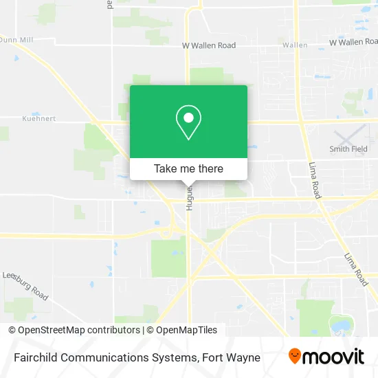 Fairchild Communications Systems map