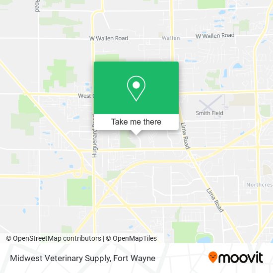 Midwest Veterinary Supply map