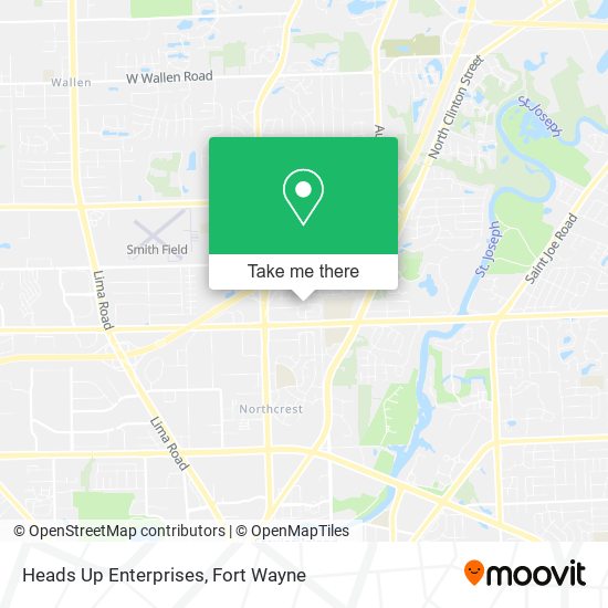 Mapa de Heads Up Enterprises