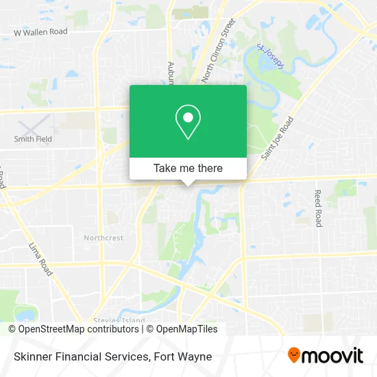 Skinner Financial Services map