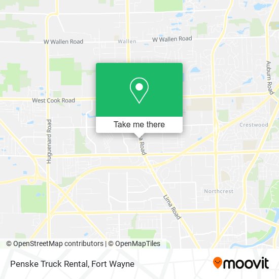 Mapa de Penske Truck Rental