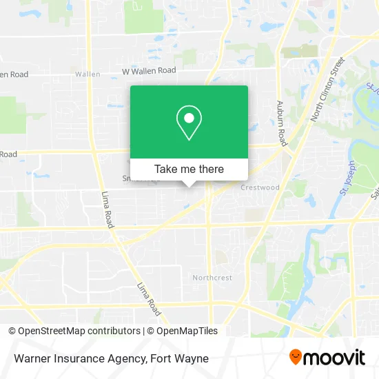 Warner Insurance Agency map