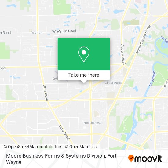 Moore Business Forms & Systems Division map
