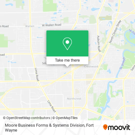 Moore Business Forms & Systems Division map