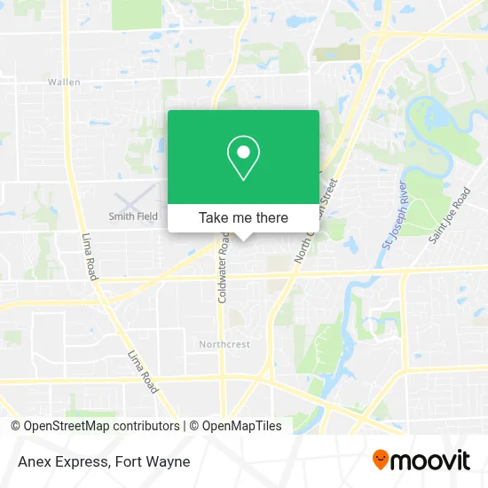 Anex Express map