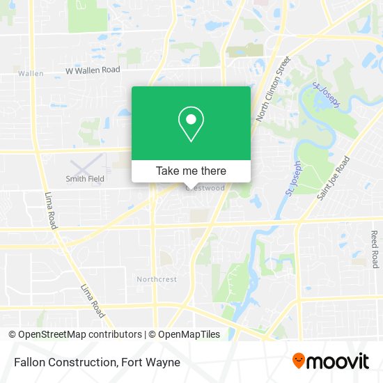 Fallon Construction map