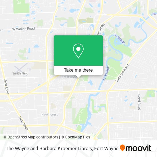 The Wayne and Barbara Kroemer Library map
