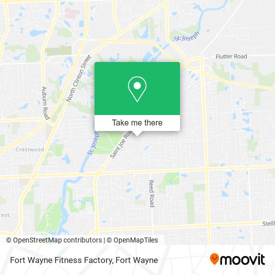 Fort Wayne Fitness Factory map