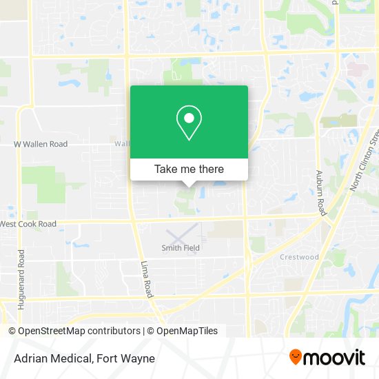 Adrian Medical map