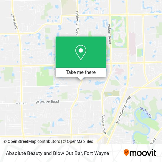 Mapa de Absolute Beauty and Blow Out Bar