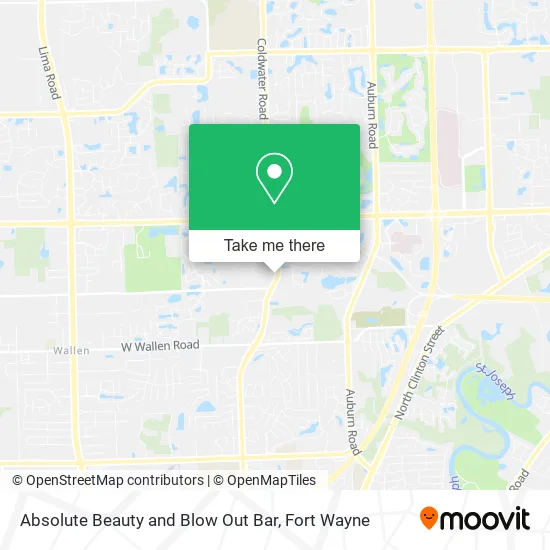 Mapa de Absolute Beauty and Blow Out Bar