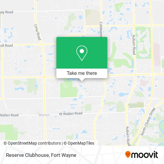 Mapa de Reserve Clubhouse