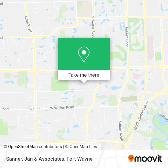 Sanner, Jan & Associates map
