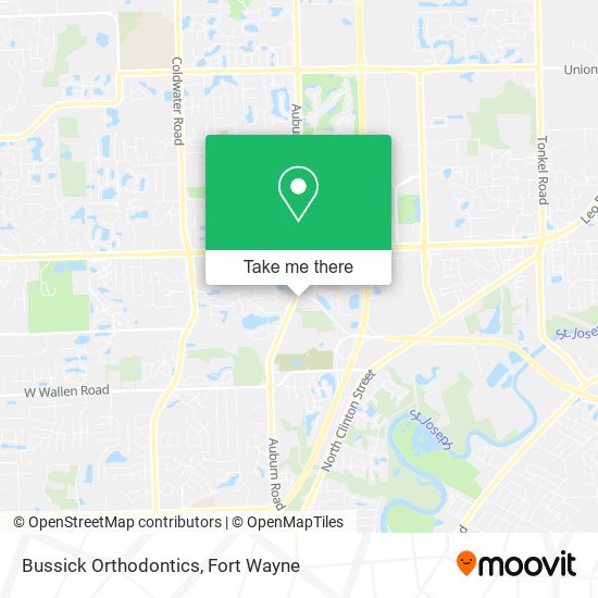 Bussick Orthodontics map