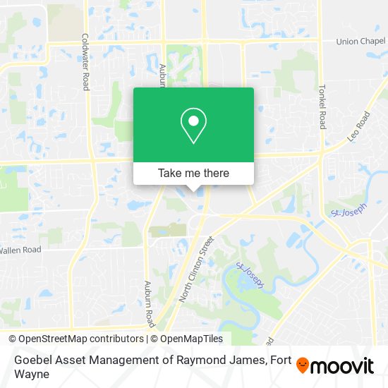 Mapa de Goebel Asset Management of Raymond James
