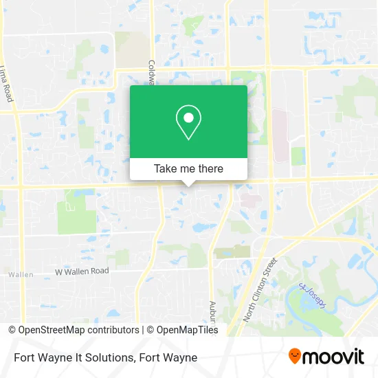 Fort Wayne It Solutions map