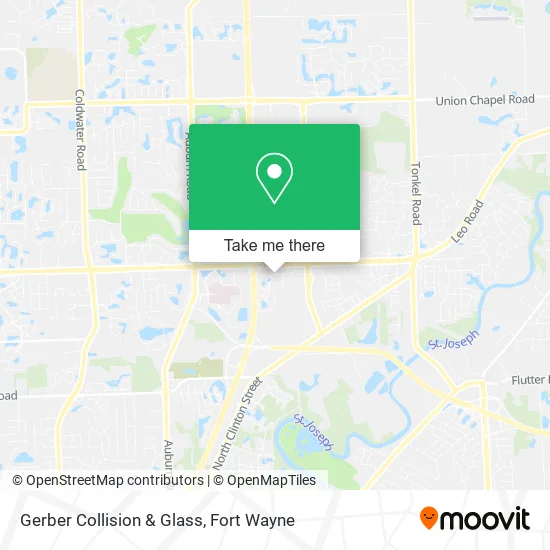 Mapa de Gerber Collision & Glass