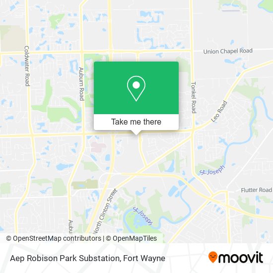 Mapa de Aep Robison Park Substation