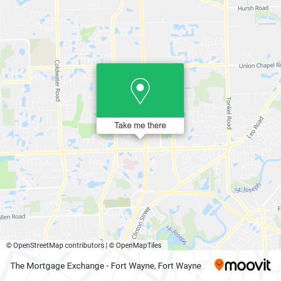 The Mortgage Exchange - Fort Wayne map