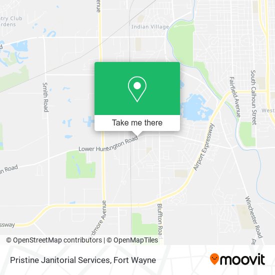 Pristine Janitorial Services map