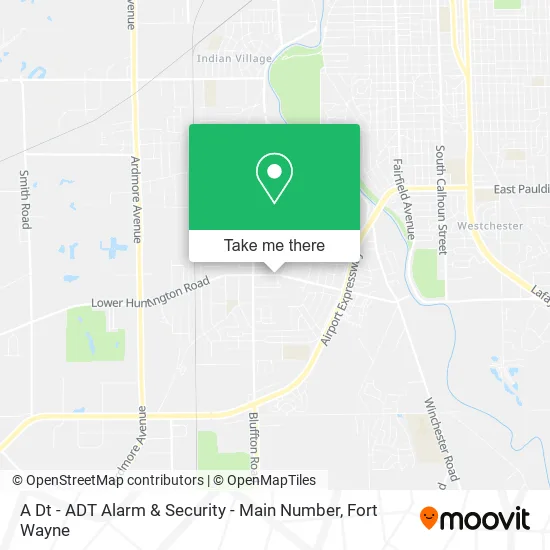 A Dt - ADT Alarm & Security - Main Number map