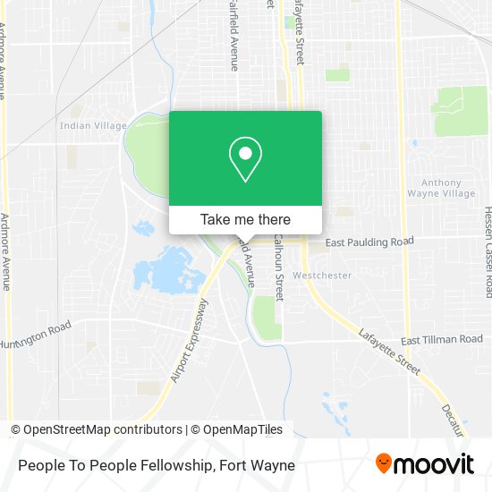 Mapa de People To People Fellowship