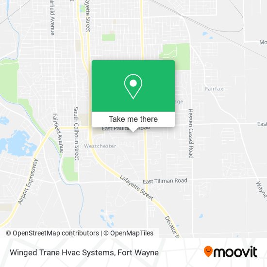 Mapa de Winged Trane Hvac Systems