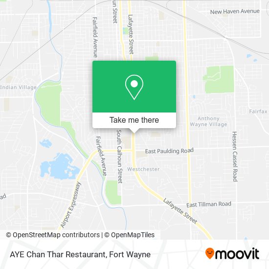 Mapa de AYE Chan Thar Restaurant