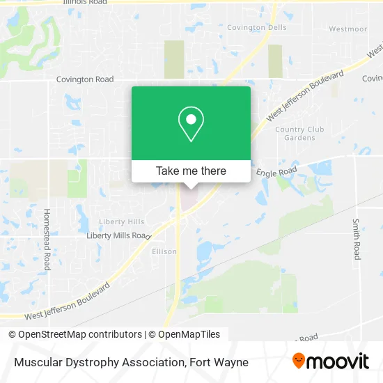 Muscular Dystrophy Association map