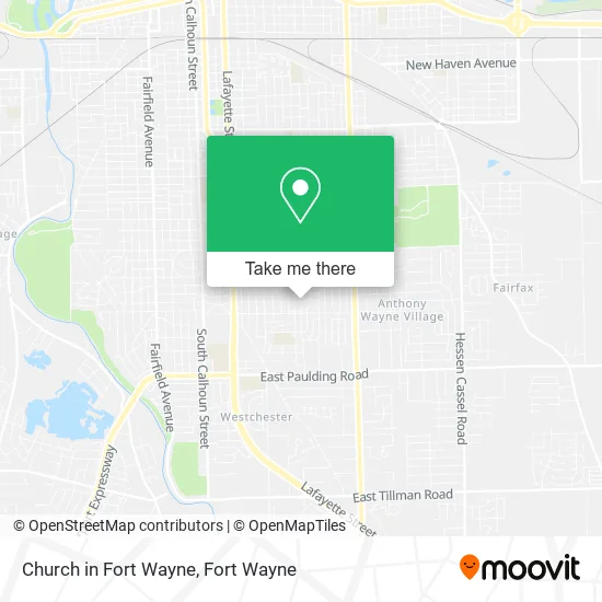 Mapa de Church in Fort Wayne