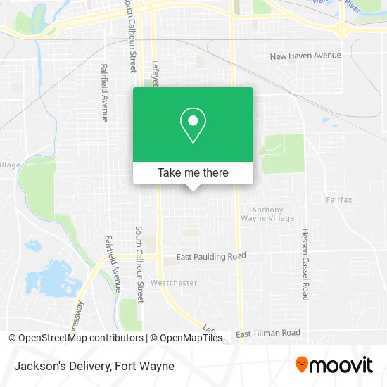 Mapa de Jackson's Delivery