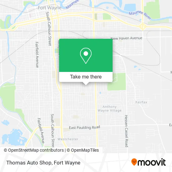 Thomas Auto Shop map