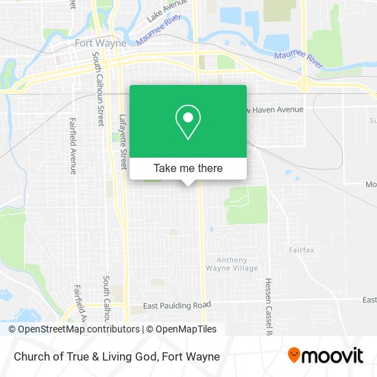 Mapa de Church of True & Living God