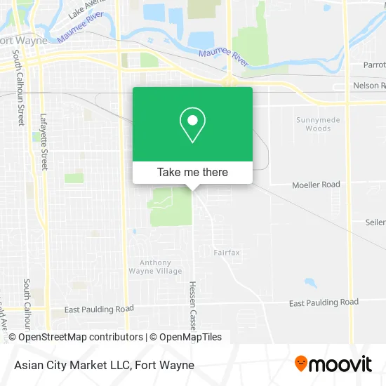 Mapa de Asian City Market LLC
