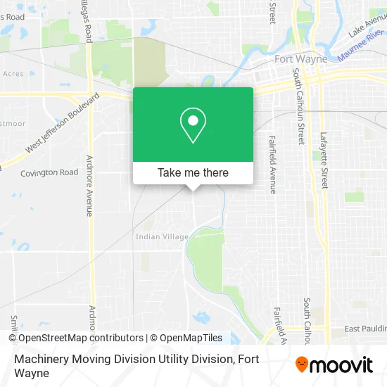 Machinery Moving Division Utility Division map