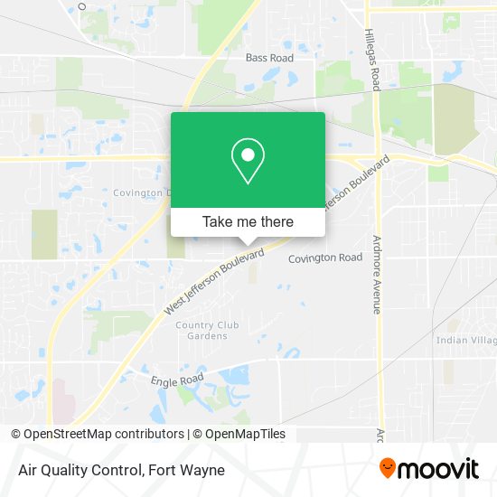 Air Quality Control map