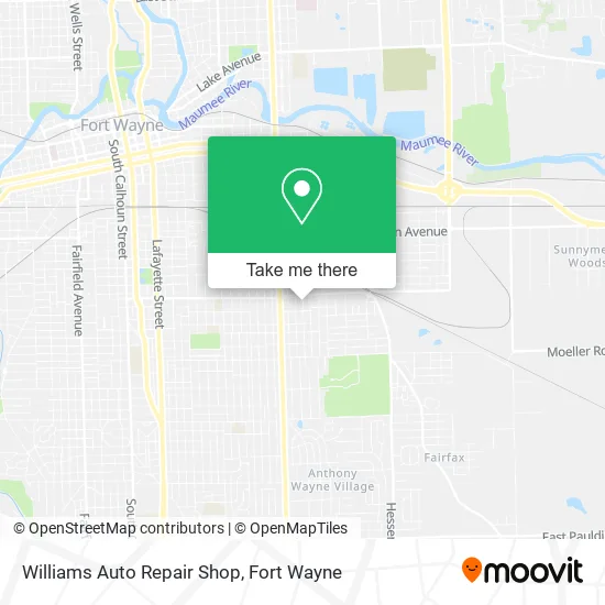 Mapa de Williams Auto Repair Shop