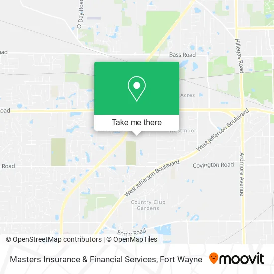 Masters Insurance & Financial Services map